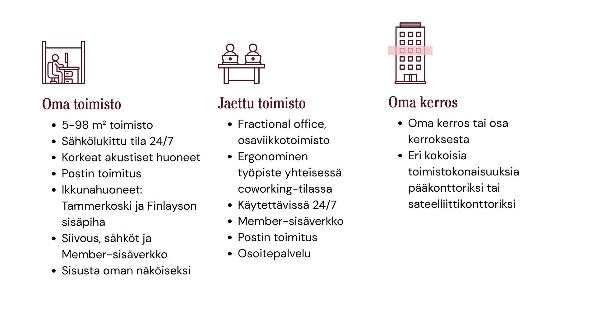 Erilaiset-toimistot-Tampere-keskusta